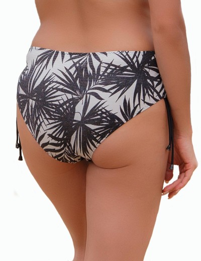 Плавки женские с регулировкой бока Akcent AN267, Цвет: черно-белый, Размеры: L, изображение 2