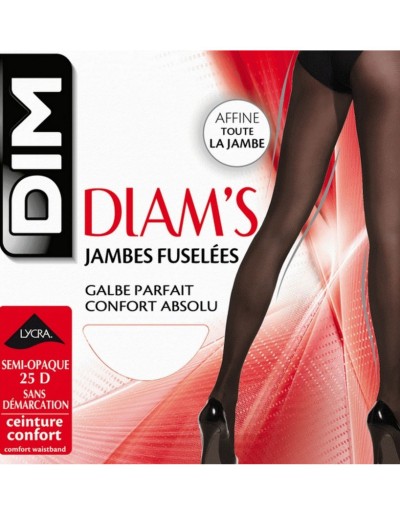 Полупрозрачные колготки Dim 1142 DIAM'S 25 den бежевый, Цвет: бежевый, Размеры: 3, изображение 2