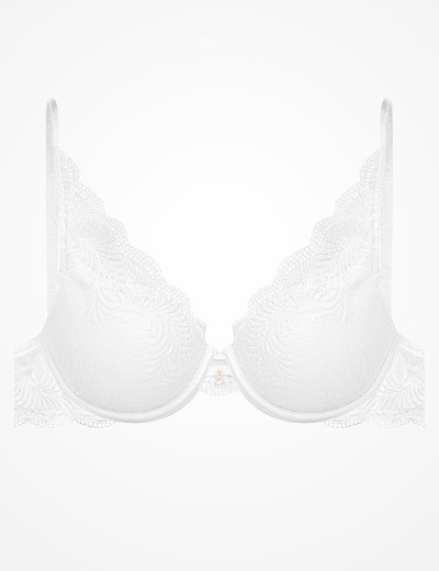 Кружевной бюстгальтер с пуш-ап Esotiq KHLOE 40556 экрю, Цвет: экрю, Размеры: 65F, изображение 8