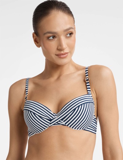 Бюст купальный с пуш-ап Esotiq CARI 40766, Цвет: синий+белый, Размеры: 75E/80D, изображение 3