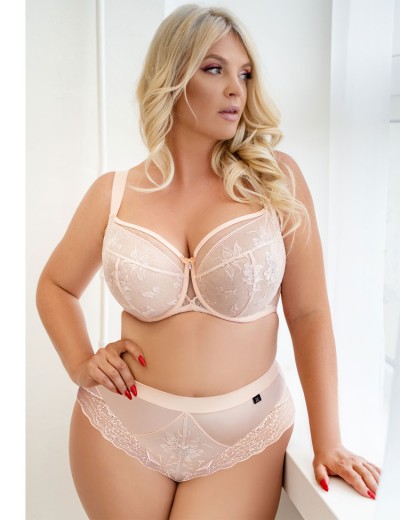 Высокие женские трусы Kris Line IRIS SALMON high waist, Цвет: пудровый, Размеры: M, изображение 3