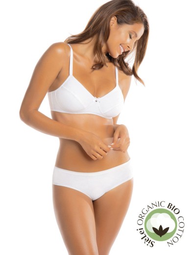 Трусы брифы хлопковые Sielei NATURAL COTTON 1441 bianco, Цвет: bianco (белый), Размеры: S, изображение 2