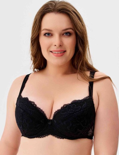 Бюстгальтер пуш-ап VOVA LAURA V32531 черный, Цвет: черный, Размеры: 70A, изображение 3