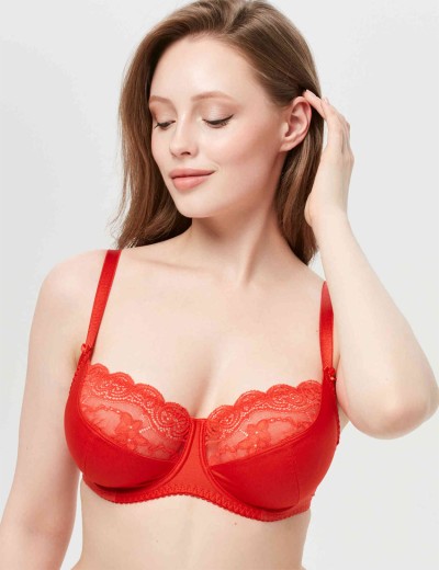 Бюстгальтер мягкий VOVA SNEJANNA V64210 / V64211 россо, Цвет: россо, Размеры: 80G, изображение 3