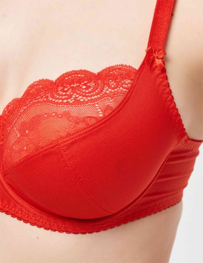 Бюстгальтер мягкий VOVA SNEJANNA V64210 / V64211 россо, Цвет: россо, Размеры: 80G, изображение 4