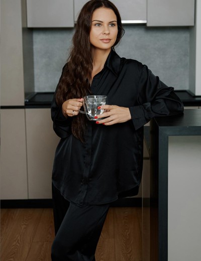 Брючный комплект 5senses 7149 черный, Цвет: черный, Размеры: XS/S, изображение 2