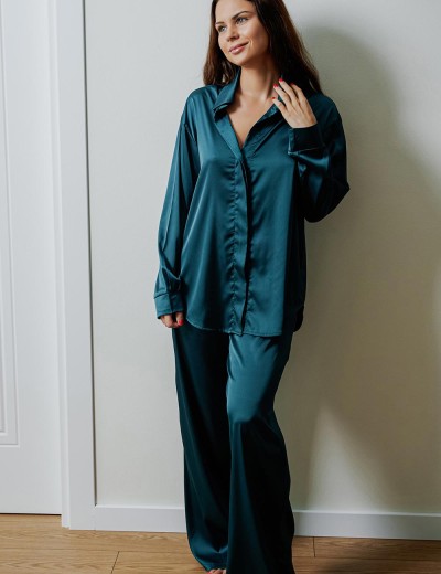 Брючный комплект 5senses 7149 зеленый, Цвет: зеленый, Размеры: XS/S, изображение 2