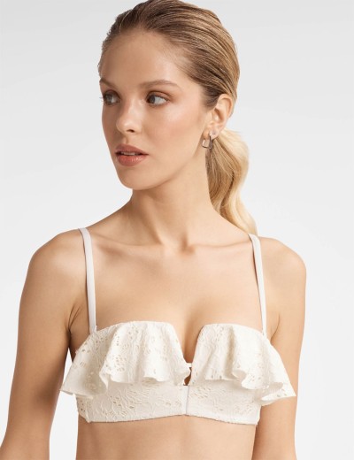 Верх купальника с пуш-ап Esotiq FOLKLORE 40750, Цвет: экрю, Размеры: 70C/75B, изображение 3