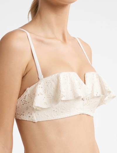 Верх купальника с пуш-ап Esotiq FOLKLORE 40750, Цвет: экрю, Размеры: 70C/75B, изображение 4