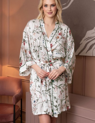 Кимоно шелковое женское Mia-Amore MELODY 3933, Цвет: белый, Размеры: 2XL/3XL, изображение 5 Кимоно шелковое женское Mia-Amore MELODY 3933, Цвет: белый, Размеры: 2XL/3XL, изображение 5