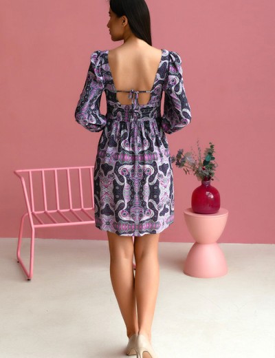 Платье с завышенной талией Mia-Mia ALBA 16501, Цвет: cиреневый, Размеры: L, изображение 2