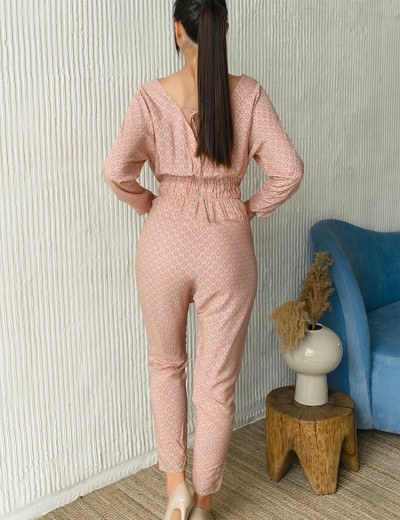 Комбинезон брючный Mia-Mia ALEKSA 16523, Цвет: розовый, Размеры: M, изображение 2