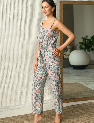 Комбинезон брючный вискоза Mia-Mia SIMONA 16533, Цвет: принт 901, Размеры: M, изображение 2