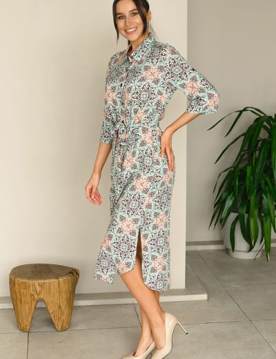 Удлиненная рубашка Mia-Mia SIMONA 16537, Цвет: принт 901, Размеры: S, изображение 3