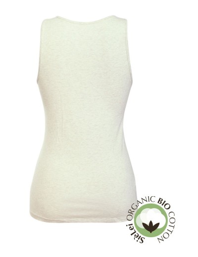 Хлопковая майка широкие бретели Sielei NATURAL COTTON 1438 ecru melange, Цвет: ecru melange, Размеры: M, изображение 4