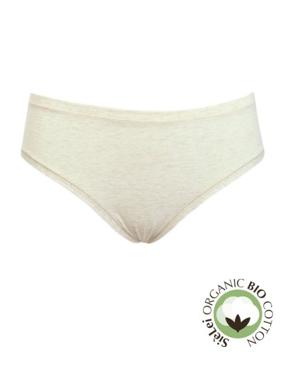 Хлопковые слипы-миди Sielei NATURAL COTTON 1449 ecru melange, Цвет: ecru melange, Размеры: M, изображение 2