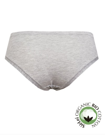 Хлопковые слипы-миди Sielei NATURAL COTTON 1449 grigio melange, Цвет: grigio melange, Размеры: L, изображение 4