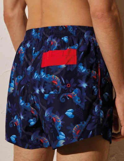 Мужские пляжные шорты Ysabel Mora 90114, Цвет: темно-синий/красный, Размеры: M, изображение 2