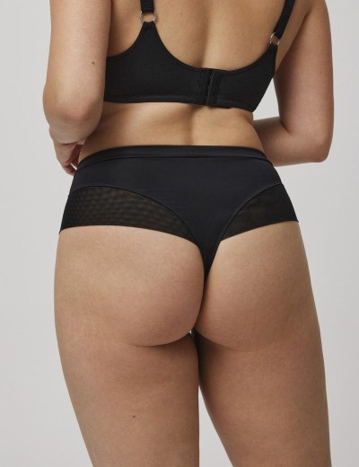 Высокие трусы стринги Ysabel Mora 19341 ESSENTIALS черный, Цвет: черный, Размеры: 2XL, изображение 2
