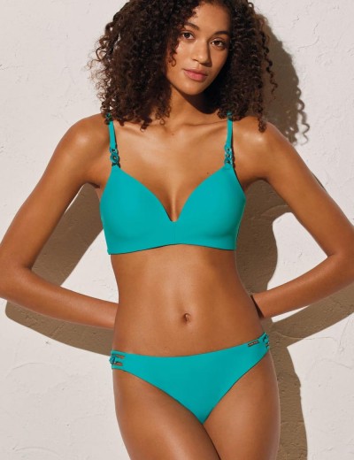 Бирюзовый бюстгальтер пляжный Ysabel Mora 82175, Цвет: бирюзовый, Размеры: 85B, изображение 3