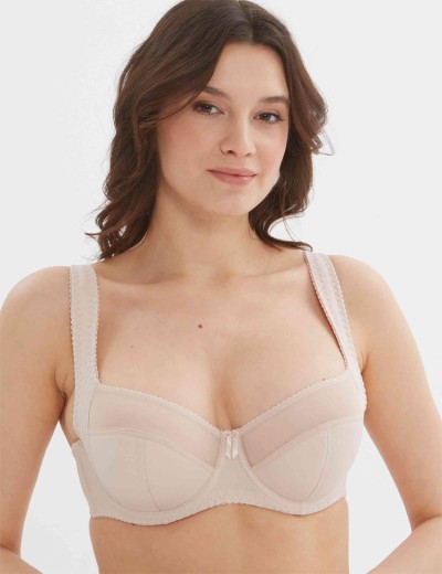 Бюстгальтер полумягкий с подкроем Lina A 6016 серебристый пион, Цвет: серебристый пион, Размеры: 95E, изображение 3