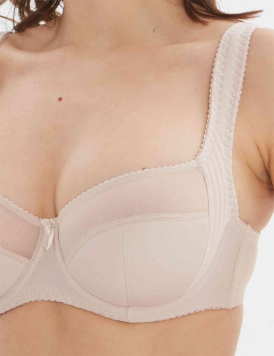 Бюстгальтер полумягкий с подкроем Lina A 6016 серебристый пион, Цвет: серебристый пион, Размеры: 95E, изображение 4