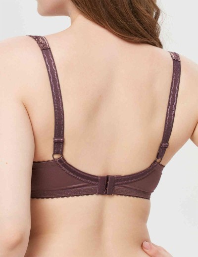 Бюстгальтер мягкий с подкроем Lina A 6017 / 6117 крокус-серебристый пион, Цвет: крокус/пион, Размеры: 75D, изображение 2