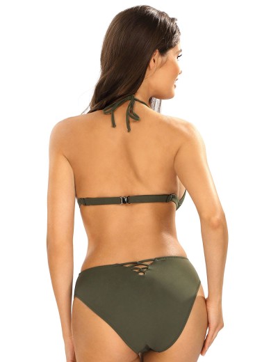 Купальник со шнуровкой Lorin L1162/3, Цвет: хаки, Размеры: S, изображение 2
