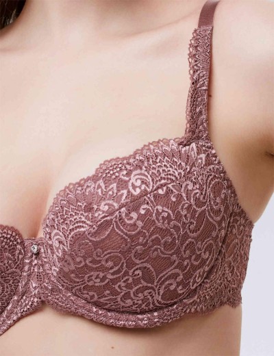 Бюстгальтер балконет пуш-ап Nikol Djumon 132 10 кофейно-розовый, Цвет: кофейно-розовый, Размеры: 70B, изображение 4