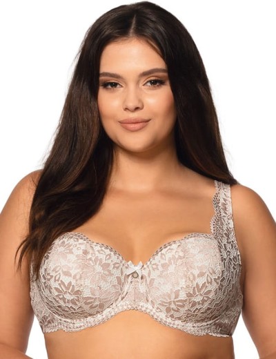 Бюстгальтер балконет Nipplex LARA U экрю, Цвет: экрю+телесный, Размеры: 85E, изображение 2