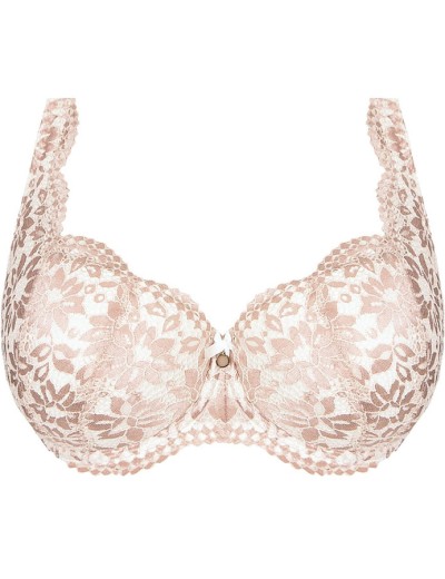 Бюстгальтер балконет Nipplex LARA U экрю, Цвет: экрю+телесный, Размеры: 85E, изображение 4