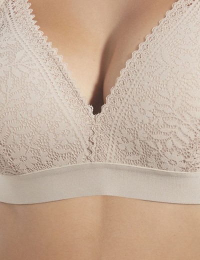 Бюстгальтер бралетт без каркасов Selene MARCELA серо-бежевый, Цвет: серо-бежевый, Размеры: 65B, изображение 3