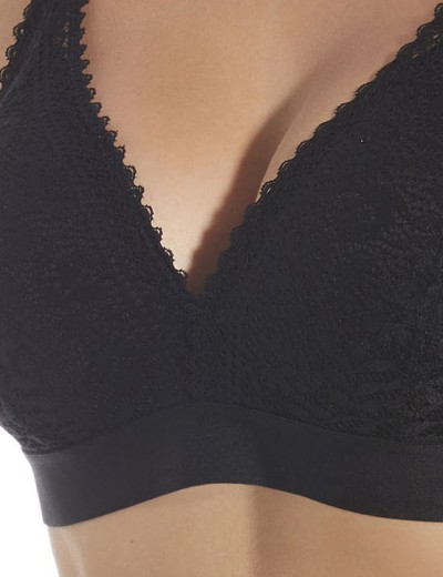 Бюстгальтер бралетт без каркасов Selene MARCELA чёрный, Цвет: чёрный, Размеры: 65B, изображение 4 Бюстгальтер бралетт без каркасов Selene MARCELA чёрный, Цвет: чёрный, Размеры: 65B, изображение 4