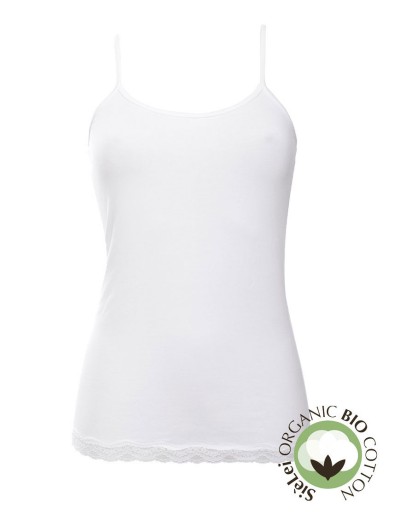 Хлопковая майка-топ Sielei NATURAL COTTON 1432 bianco, Цвет: bianco (белый), Размеры: M, изображение 3