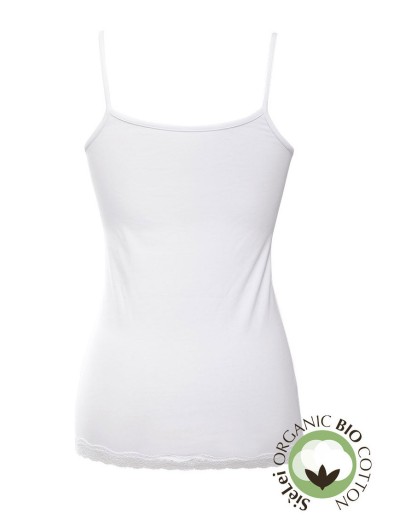 Хлопковая майка-топ Sielei NATURAL COTTON 1432 bianco, Цвет: bianco (белый), Размеры: M, изображение 4