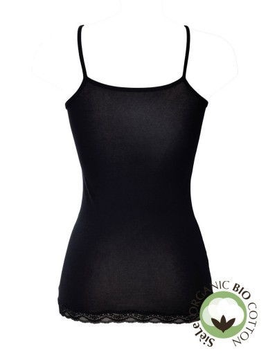 Хлопковая майка-топ Sielei NATURAL COTTON 1432 nero, Цвет: nero (черный), Размеры: M, изображение 4