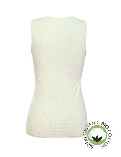 Хлопковая майка с кружевом Sielei NATURAL COTTON 1434 ecru melange, Цвет: ecru melange, Размеры: XL, изображение 4