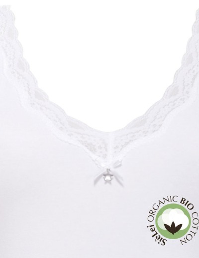 Боди хлопковое Sielei NATURAL COTTON 1448 bianco, Цвет: bianco (белый), Размеры: XS, изображение 5