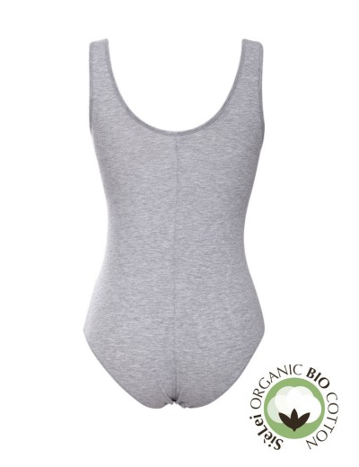 Боди хлопковое Sielei NATURAL COTTON 1448 grigio melange, Цвет: grigio melange, Размеры: L, изображение 4
