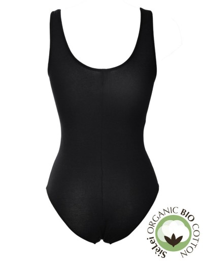 Боди хлопковое Sielei NATURAL COTTON 1448 nero, Цвет: nero (черный), Размеры: XS, изображение 6