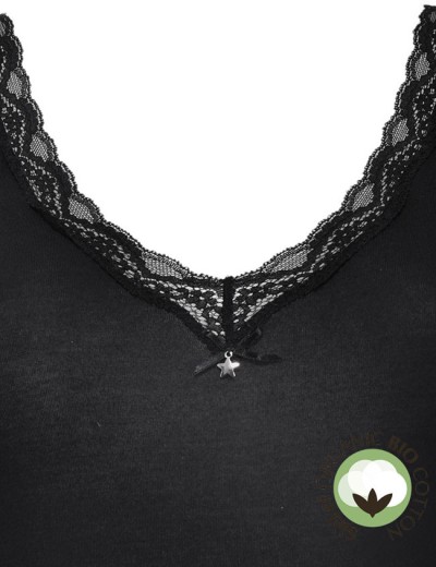 Боди хлопковое Sielei NATURAL COTTON 1448 nero, Цвет: nero (черный), Размеры: XS, изображение 7