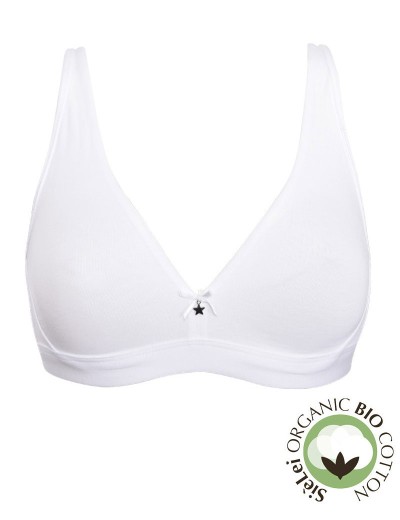 Хлопковый бралетт без косточек Sielei NATURAL COTTON 1454 bianco, Цвет: bianco (белый), Размеры: 80B, изображение 3