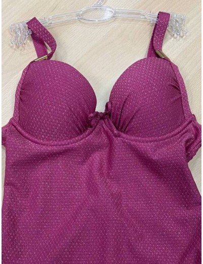 Слитный купальник с формованной чашкой Sielei LX50 sangria, Цвет: sangria (сангрия), Размеры: 75C, изображение 5