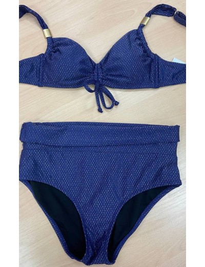 Синий раздельный купальник Sielei LX74 blu, Цвет: blu (синий), Размеры: 85C, изображение 4