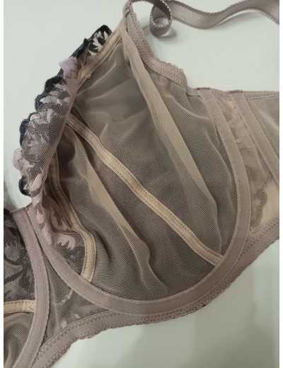 Мягкий бюстгальтер на большую грудь Subtille PETRA soft, Цвет: фиолетовый, Размеры: 70G, изображение 3