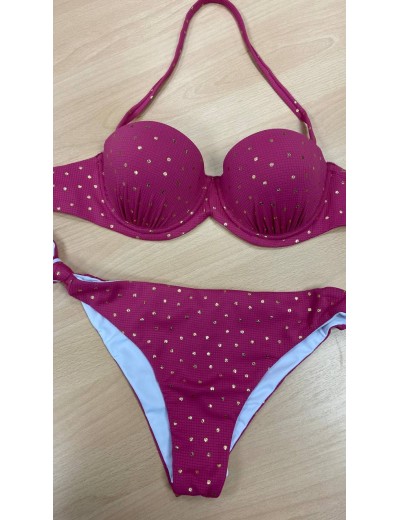 Яркий купальник с градуированным пуш-ап Sielei GP57+GP61 fuxia, Цвет: fuxia (фуксия), Размеры: 90B, изображение 6