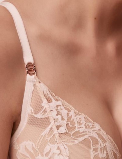 Бюстгальтер кружевной пуш-ап Alles SUBLIME P-UP beige, Цвет: бежевый, Размеры: 70G, изображение 5