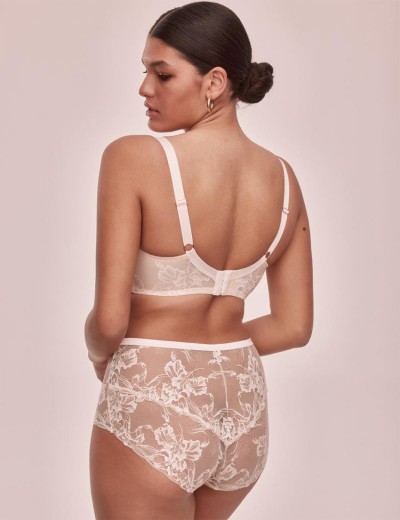 Кружевной бюстгальтер с поролоном Alles SUBLIME U/W beige, Цвет: бежевый, Размеры: 65E, изображение 8