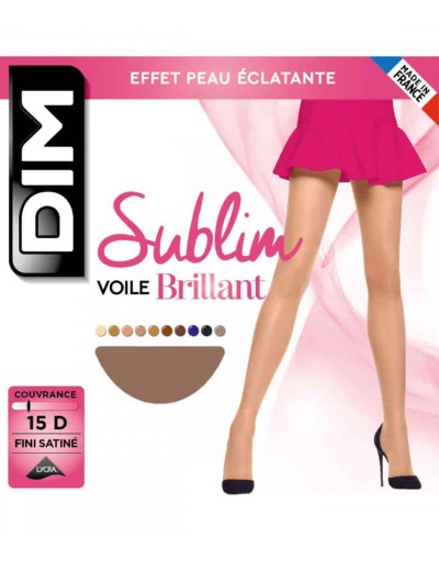 Прозрачные колготки Dim 1185 SUBLIM 15 den светло-коричневый, Цвет: светло-коричневый, Размеры: 1, изображение 3