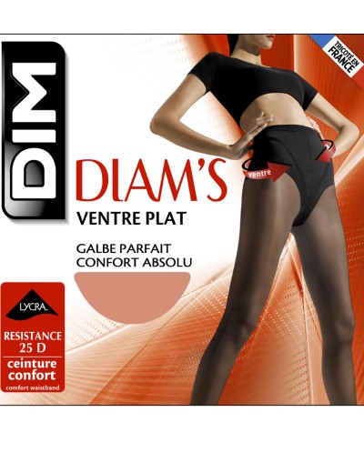 Полупрозрачные колготки Dim 1176 DIAM'S 25 den золотисто-бежевый, Цвет: золотисто-бежевый, Размеры: 2, изображение 2